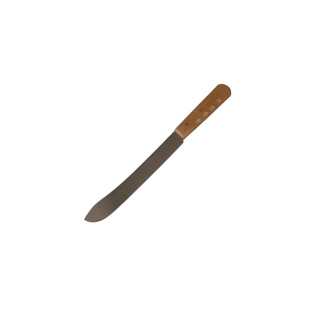 10" Carbon Steel Knife With Wooden Handle