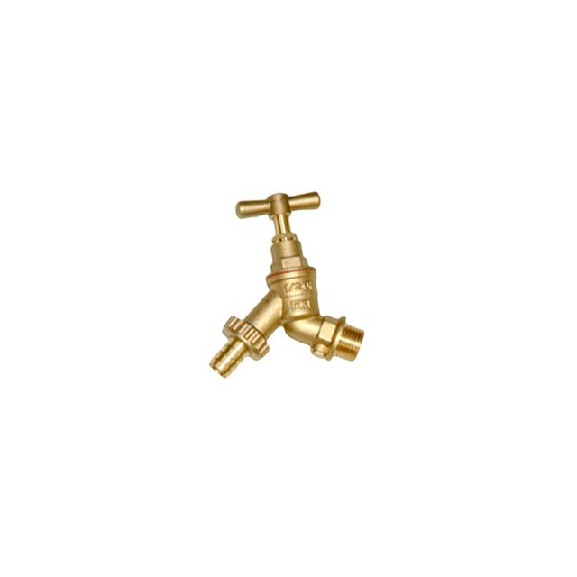 1/2" Brass Bibtap c/w Check Valve