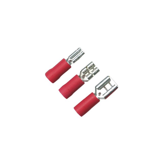 6.3mm Red Push-On-Female - Pack of 100
