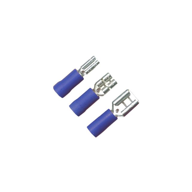 6.3mm Blue Insulated Ring Terminal - Pack of 100
