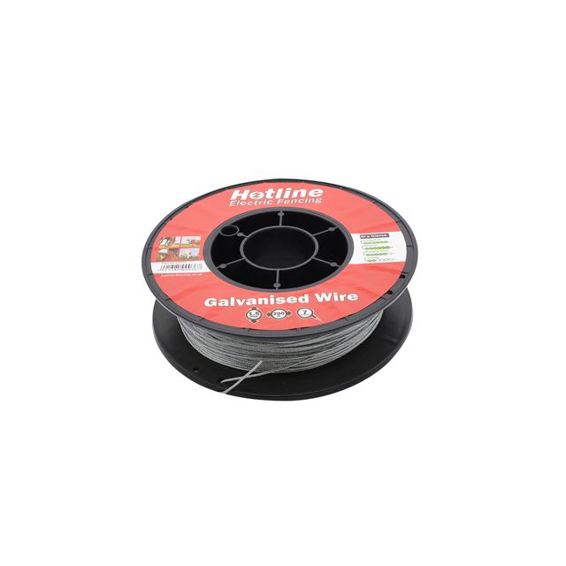 Hotline Galvanised Electric Fence Wire - 200mtr