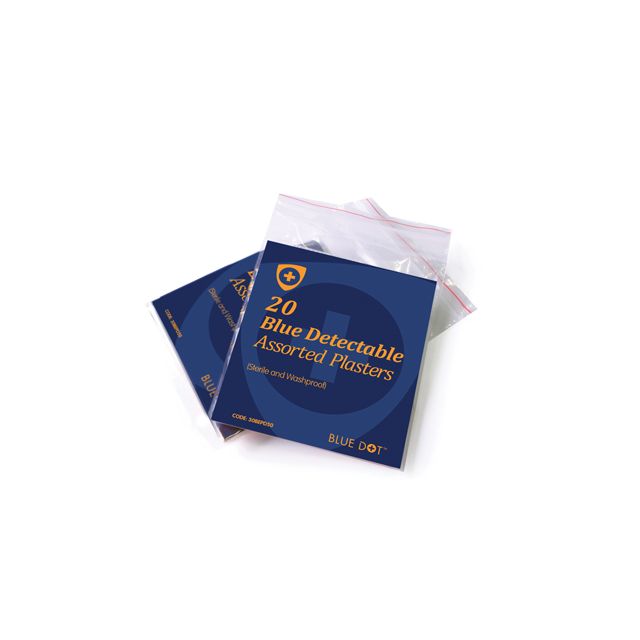 Assorted Blue Plasters - Pack of 20