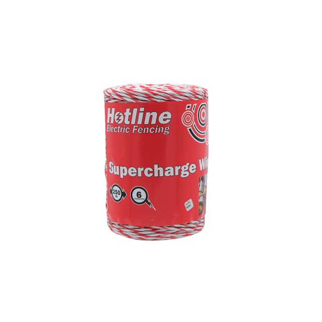 Hotline Supercharge 6 Strand Polywire - 250mtr