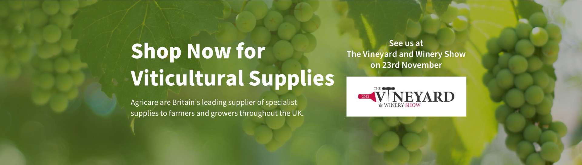 Shop Now for Viticultural Supplies. Agricare are Britain's leading supplier of specialist supplies to farmers and growers throughout the UK