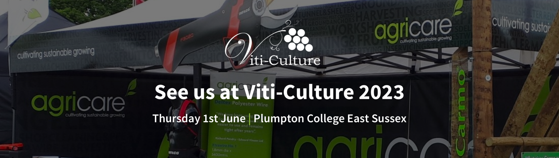 See us at Viti-Cultire 2023. Thursday 1st June, Plumpton College East Sussex